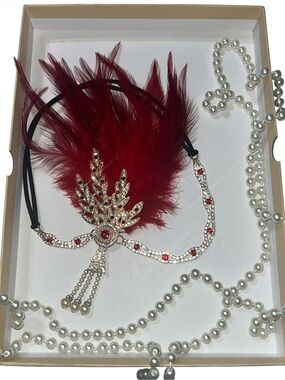 20’s Flapper Set Headpiece & Necklace